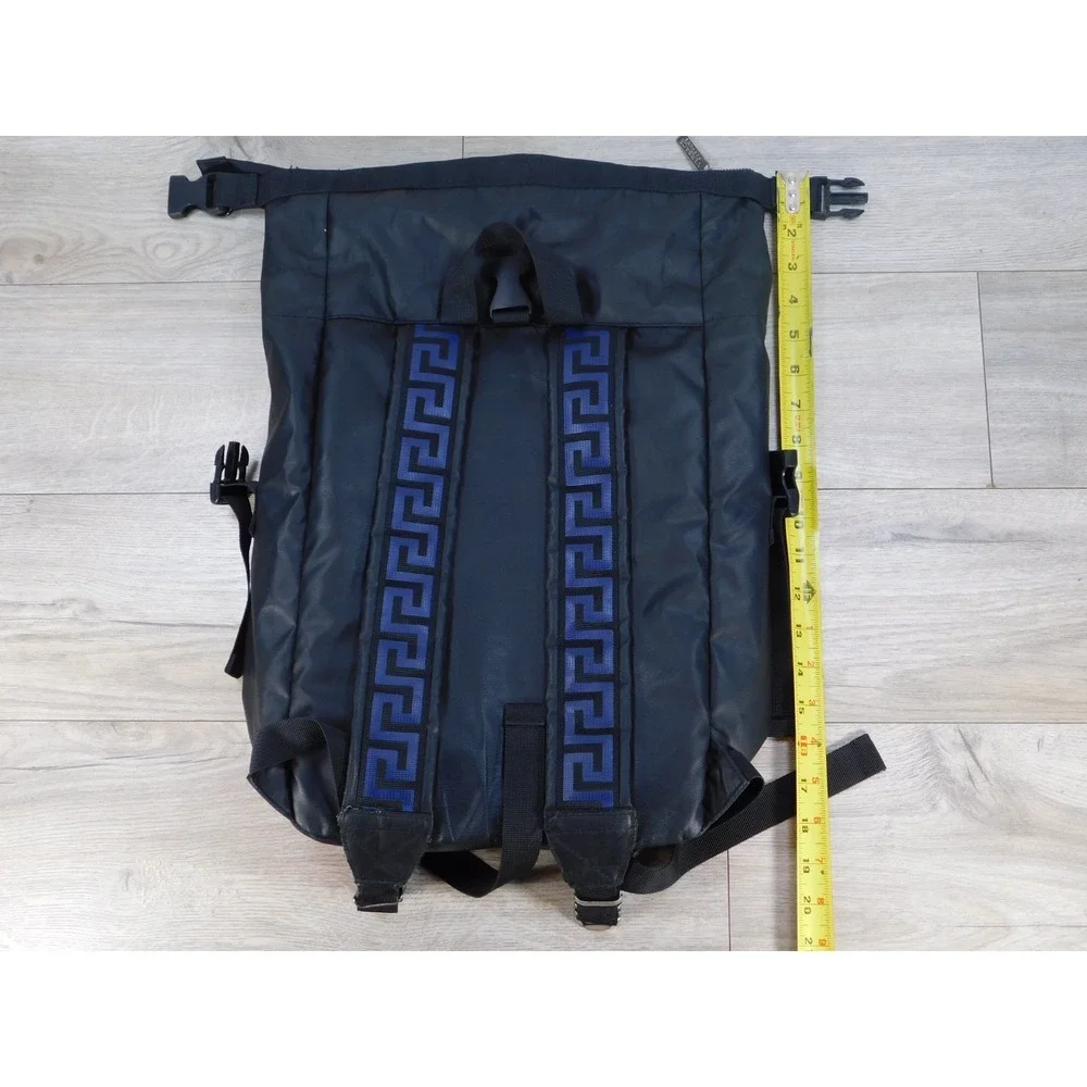 Versace Parfums Women's Black Backpack Travel Casual Roll Top Bag Pre-Owned